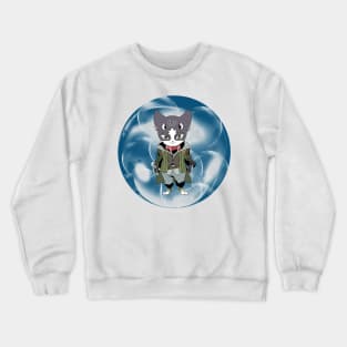 Nyanta Cool Cute Cat Bubble Crewneck Sweatshirt